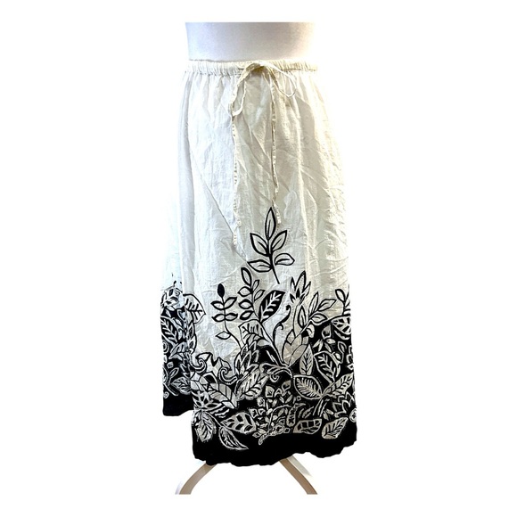 AVENUE black white silver sequin Maxi skirt SZ 18/20 NWT - Picture 15 of 15